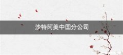 沙特阿美中国分公司