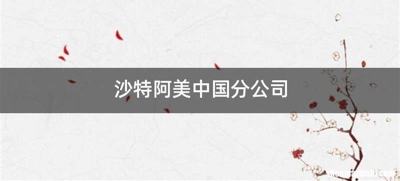 沙特阿美中国分公司