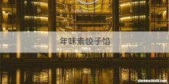 年味素饺子馅