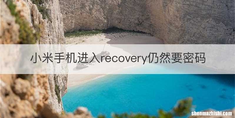 小米手机进入recovery仍然要密码