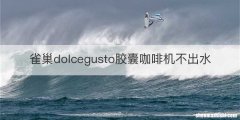 雀巢dolcegusto胶囊咖啡机不出水