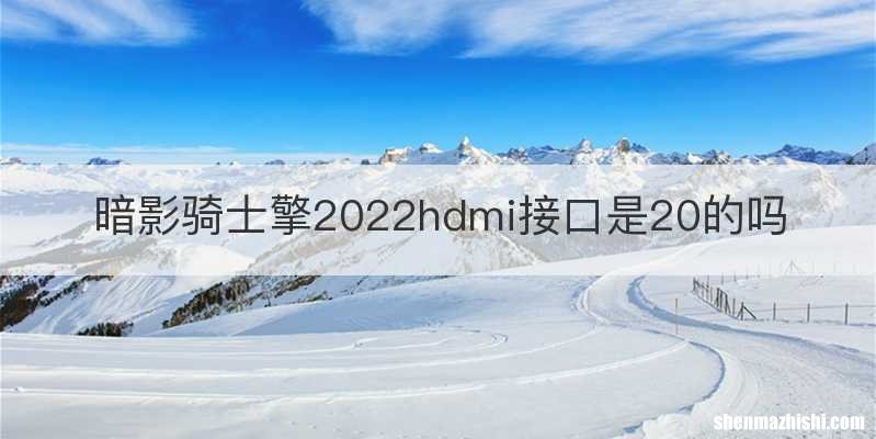 暗影骑士擎2022hdmi接口是20的吗
