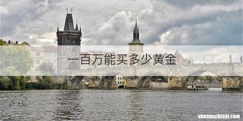 一百万能买多少黄金