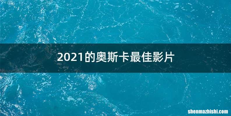 2021的奥斯卡最佳影片