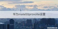 华为mate50provolte设置