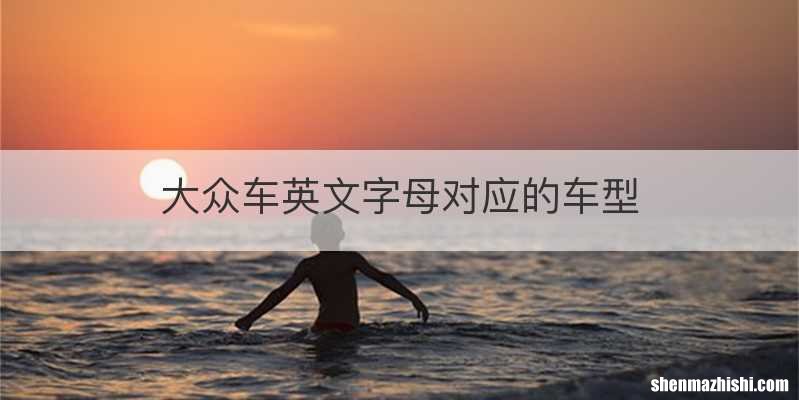 大众车英文字母对应的车型