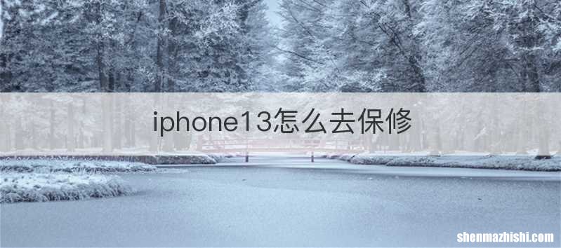 iphone13怎么去保修