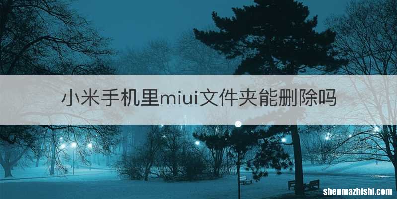 小米手机里miui文件夹能删除吗