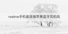 realme手机能连接苹果蓝牙耳机吗
