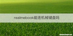 realmebook能连机械键盘吗