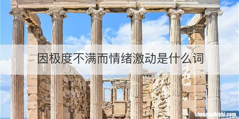 因极度不满而情绪激动是什么词