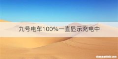 九号电车100%一直显示充电中