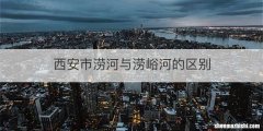 西安市涝河与涝峪河的区别