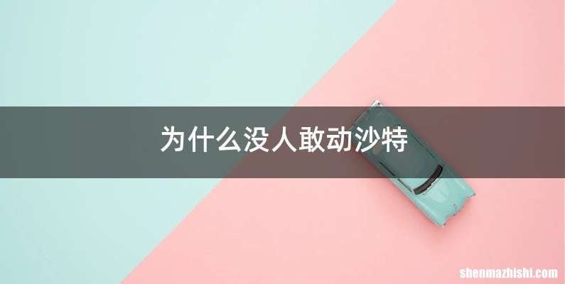 为什么没人敢动沙特
