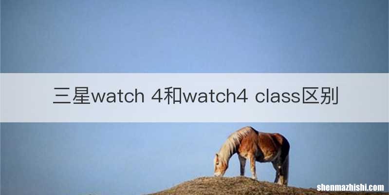 三星watch 4和watch4 class区别