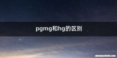 pgmg和hg的区别
