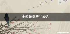中超转播费110亿
