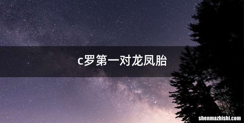 c罗第一对龙凤胎