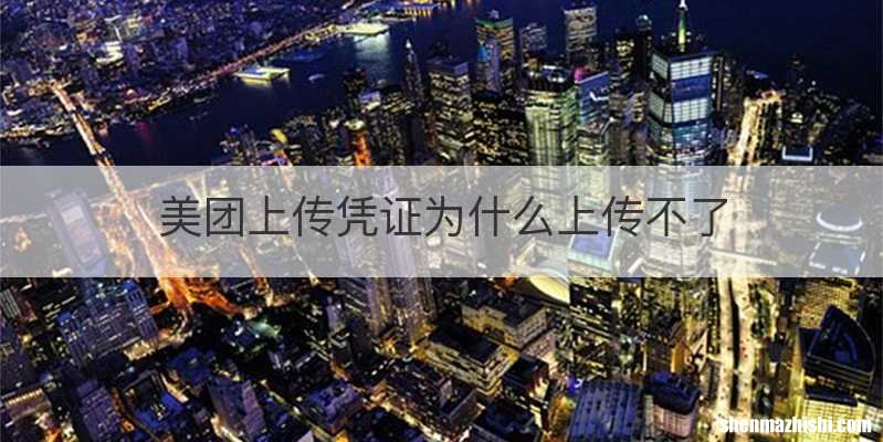 美团上传凭证为什么上传不了