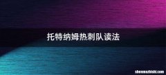 托特纳姆热刺队读法