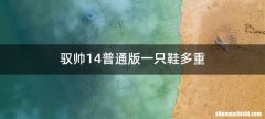 驭帅14普通版一只鞋多重