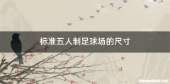 标准五人制足球场的尺寸