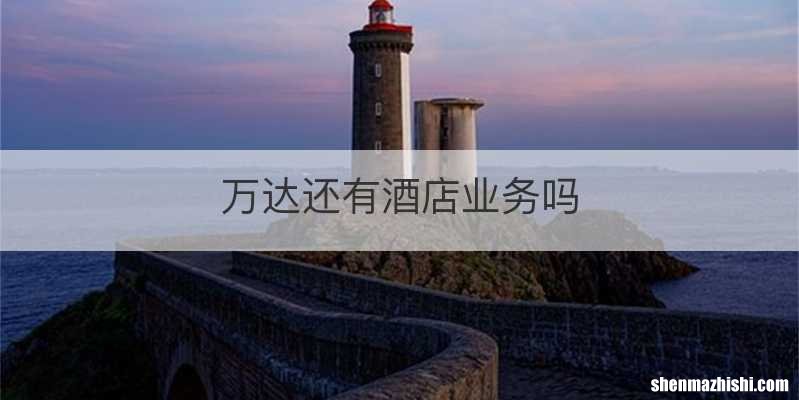 万达还有酒店业务吗
