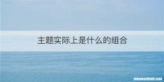 主题实际上是什么的组合