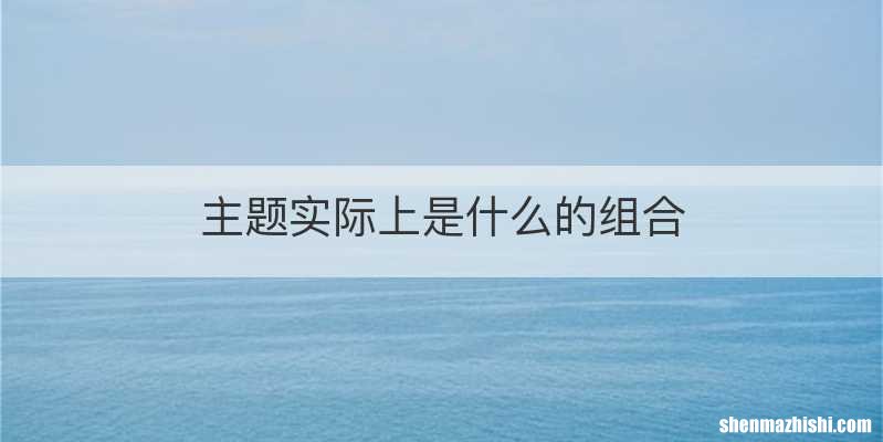 主题实际上是什么的组合