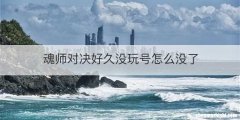 魂师对决好久没玩号怎么没了