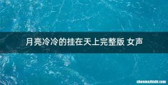 月亮冷冷的挂在天上完整版 女声