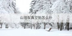 山地车真空胎怎么补