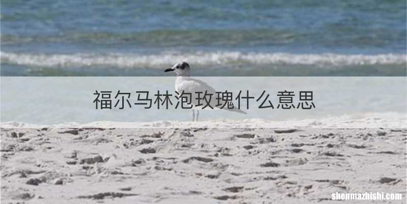 福尔马林泡玫瑰什么意思