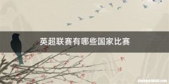 英超联赛有哪些国家比赛