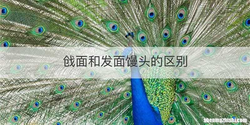 戗面和发面馒头的区别