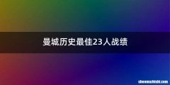 曼城历史最佳23人战绩