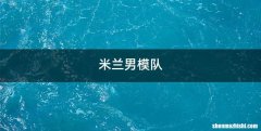 米兰男模队