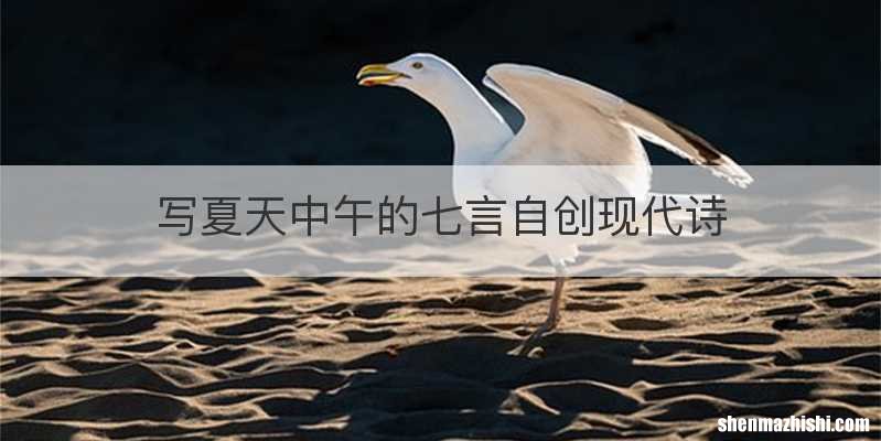 写夏天中午的七言自创现代诗