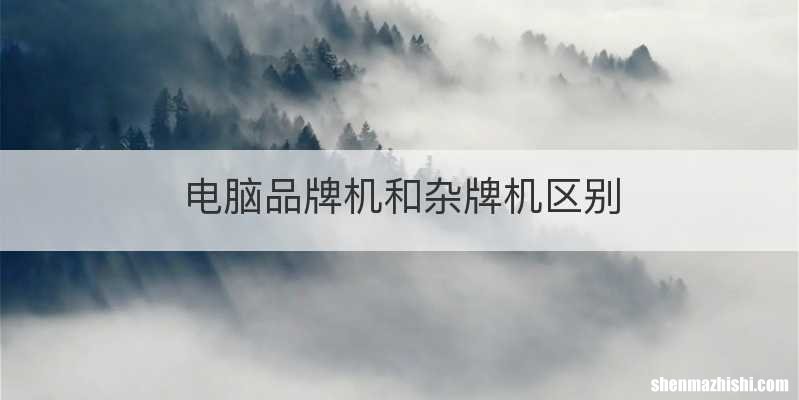 电脑品牌机和杂牌机区别