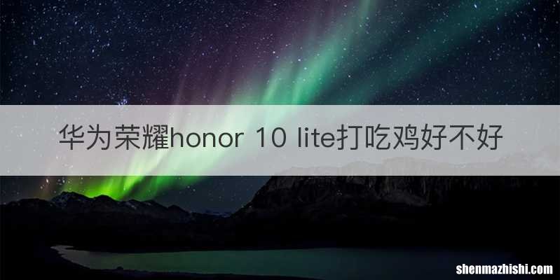 华为荣耀honor 10 lite打吃鸡好不好