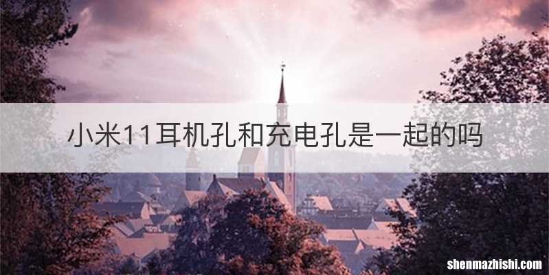 小米11耳机孔和充电孔是一起的吗
