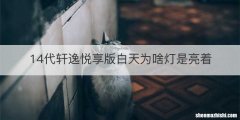14代轩逸悦享版白天为啥灯是亮着
