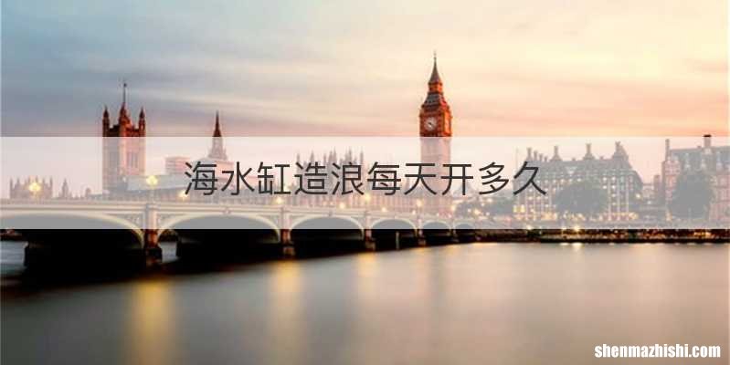 海水缸造浪每天开多久