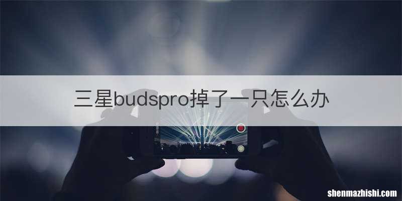 三星budspro掉了一只怎么办