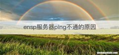 ensp服务器ping不通的原因