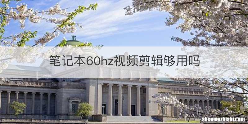 笔记本60hz视频剪辑够用吗