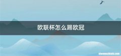 欧联杯怎么踢欧冠