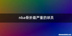 nba骨折最严重的球员