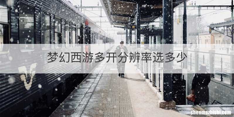 梦幻西游多开分辨率选多少