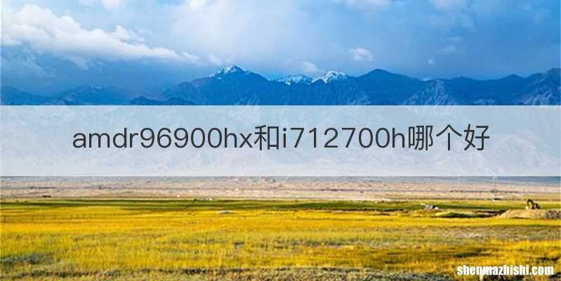 amdr96900hx和i712700h哪个好